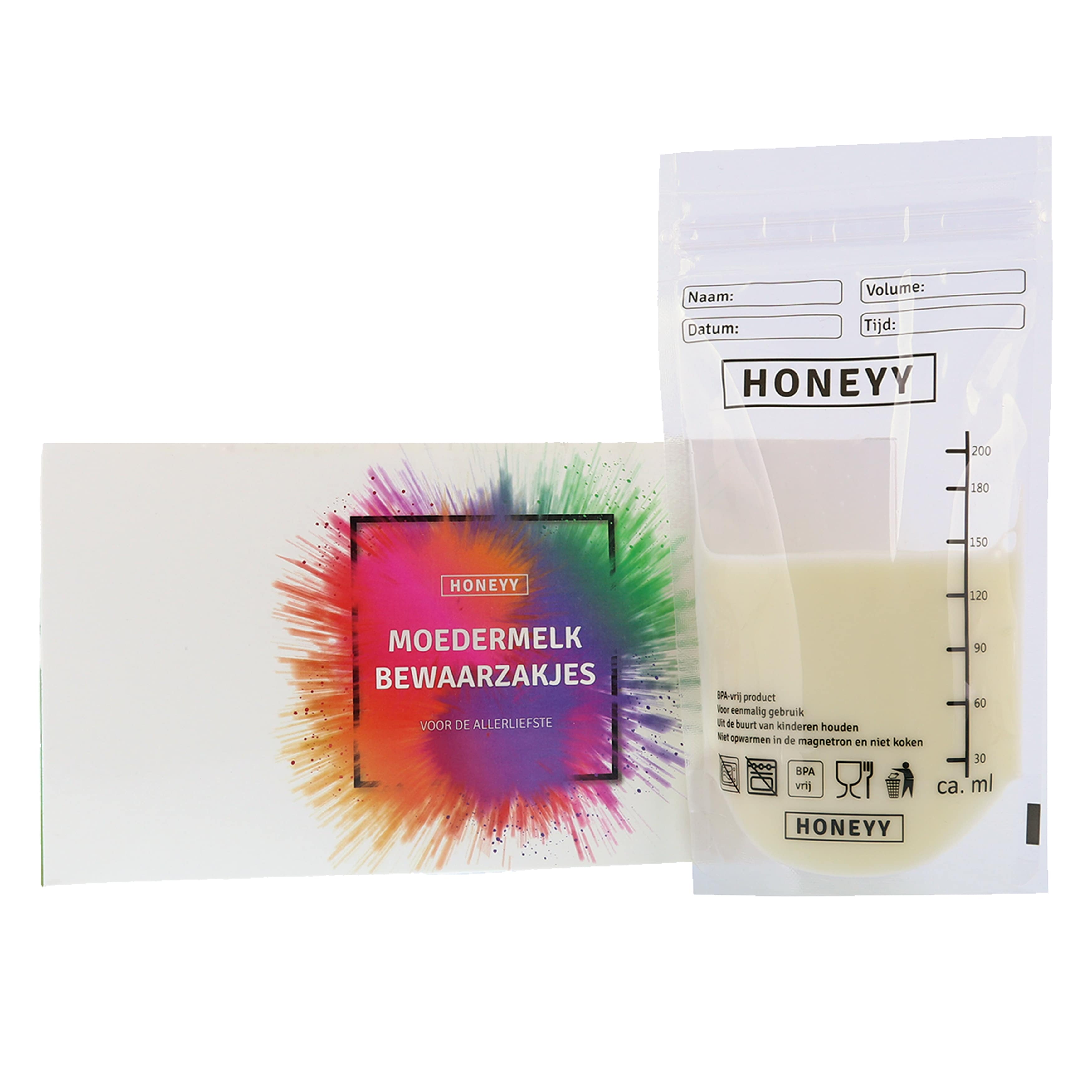 Honeyy - Moedermelk Bewaarzakjes 150 stuks Honeyy - Moedermelk Bewaarzakjes 150 stuks