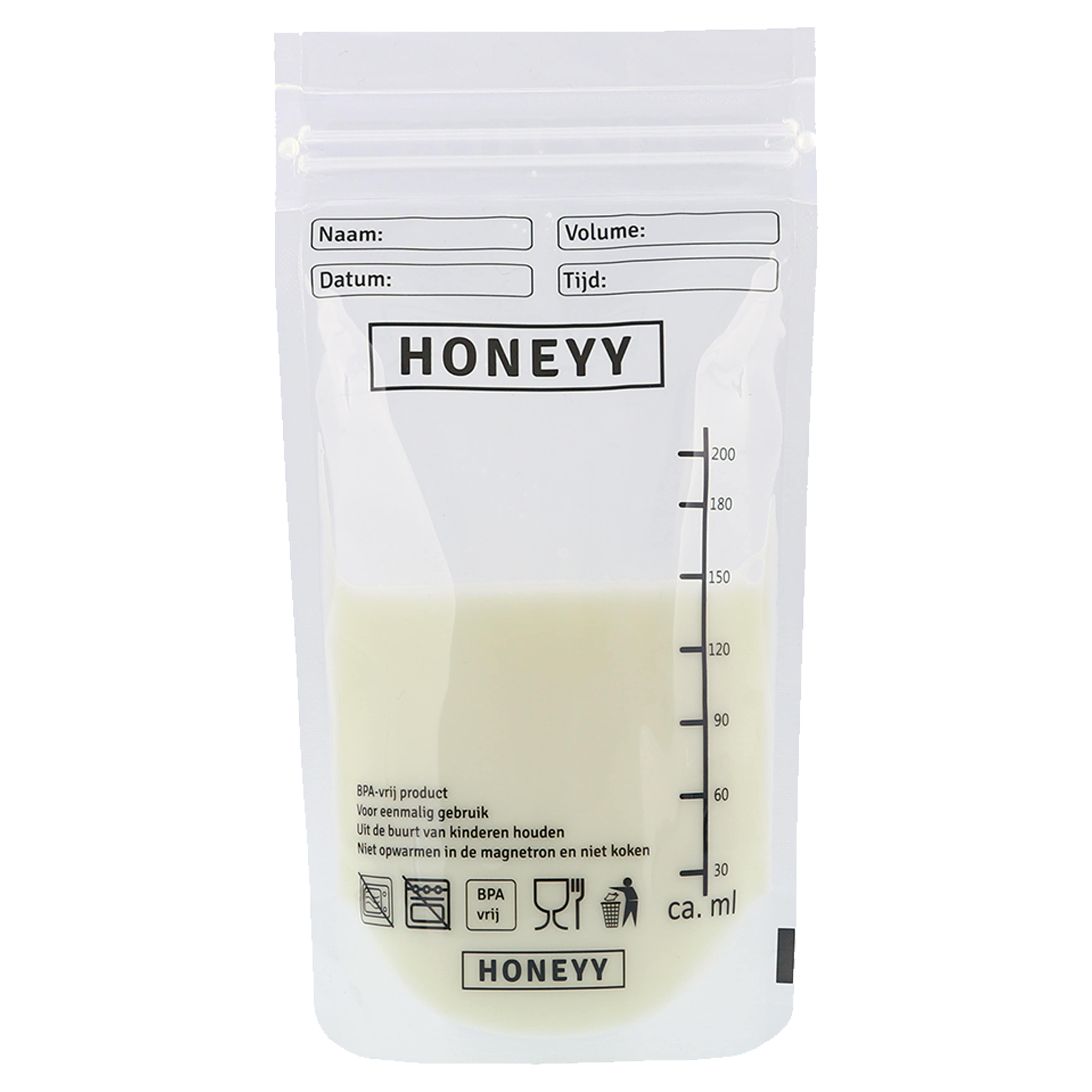 Honeyy - Moedermelk Bewaarzakjes 150 stuks Honeyy - Moedermelk Bewaarzakjes 150 stuks