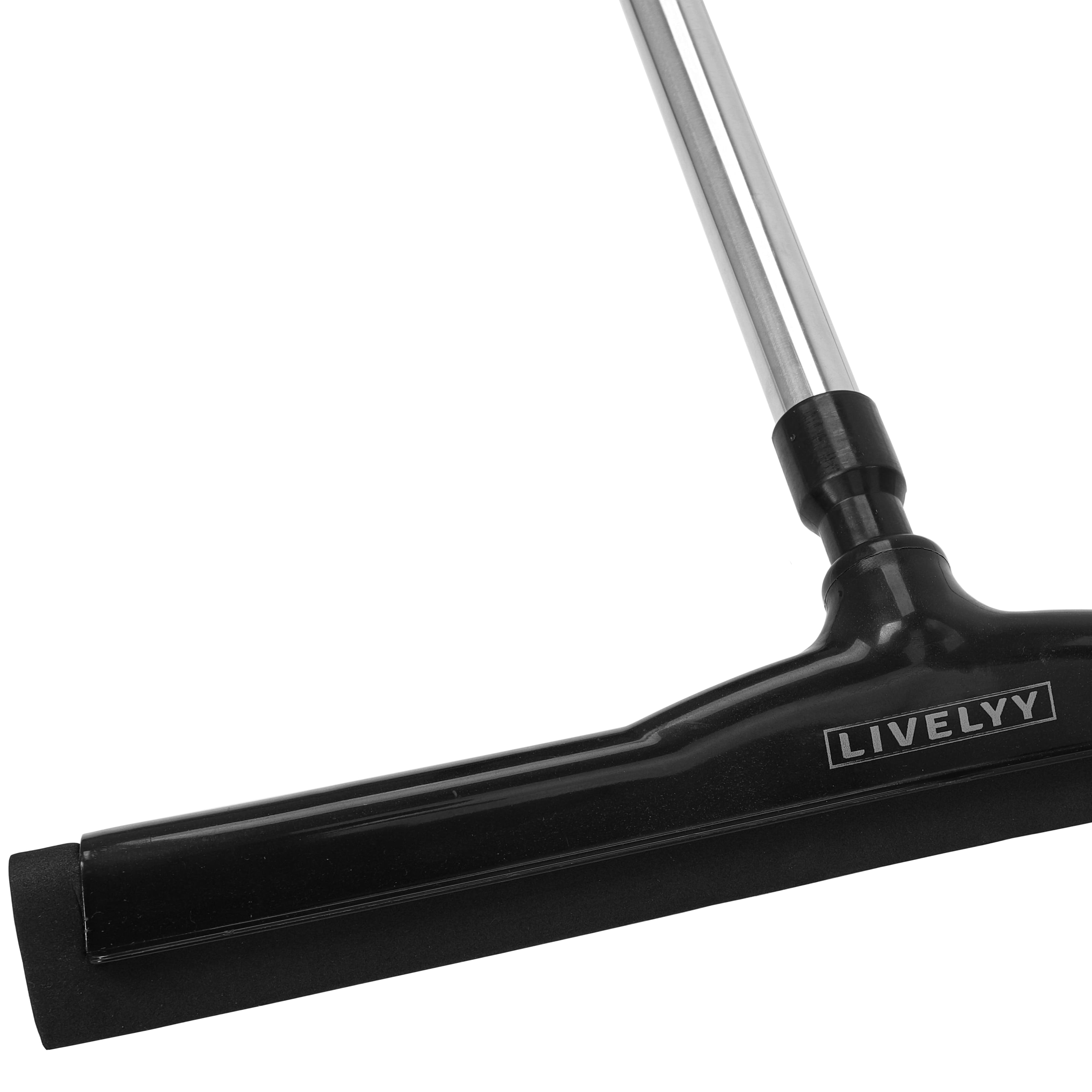 Livelyy - Vloertrekker Zwart 45 cm + 140 cm steel Livelyy - Vloertrekker Zwart 45 cm + 140 cm steel