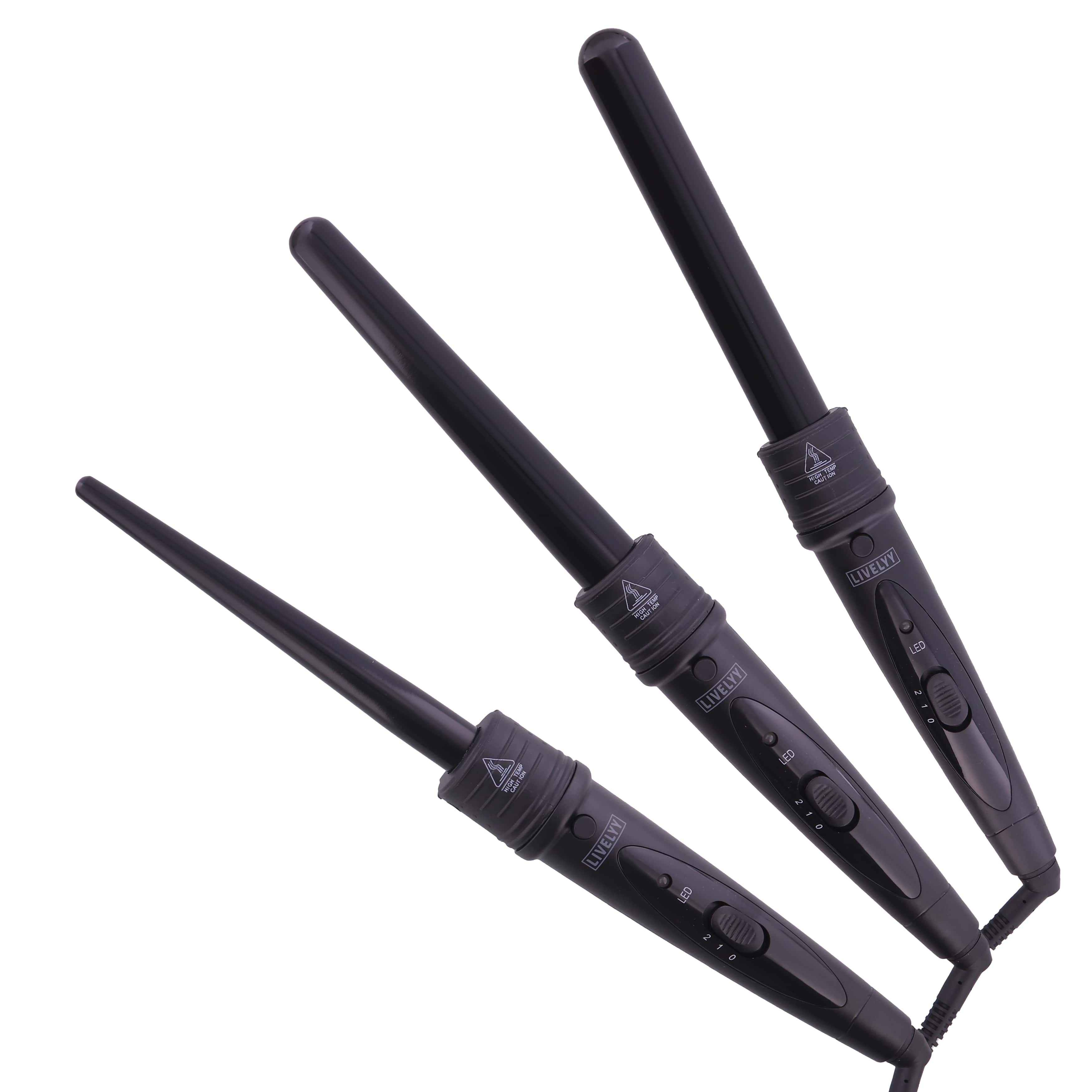 Livelyy - Krultang - 3 in 1 Krultang met Opzetstukken - Multistyler Livelyy - Krultang - 3 in 1 Krultang met Opzetstukken - Multistyler