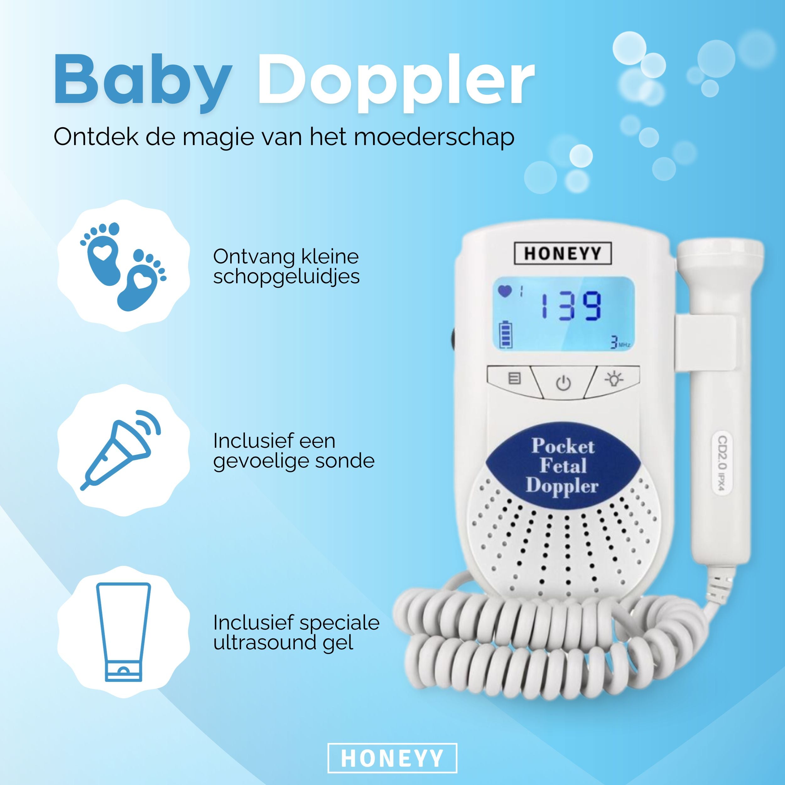Honeyy - Professionele Doppler Honeyy - Professionele Doppler