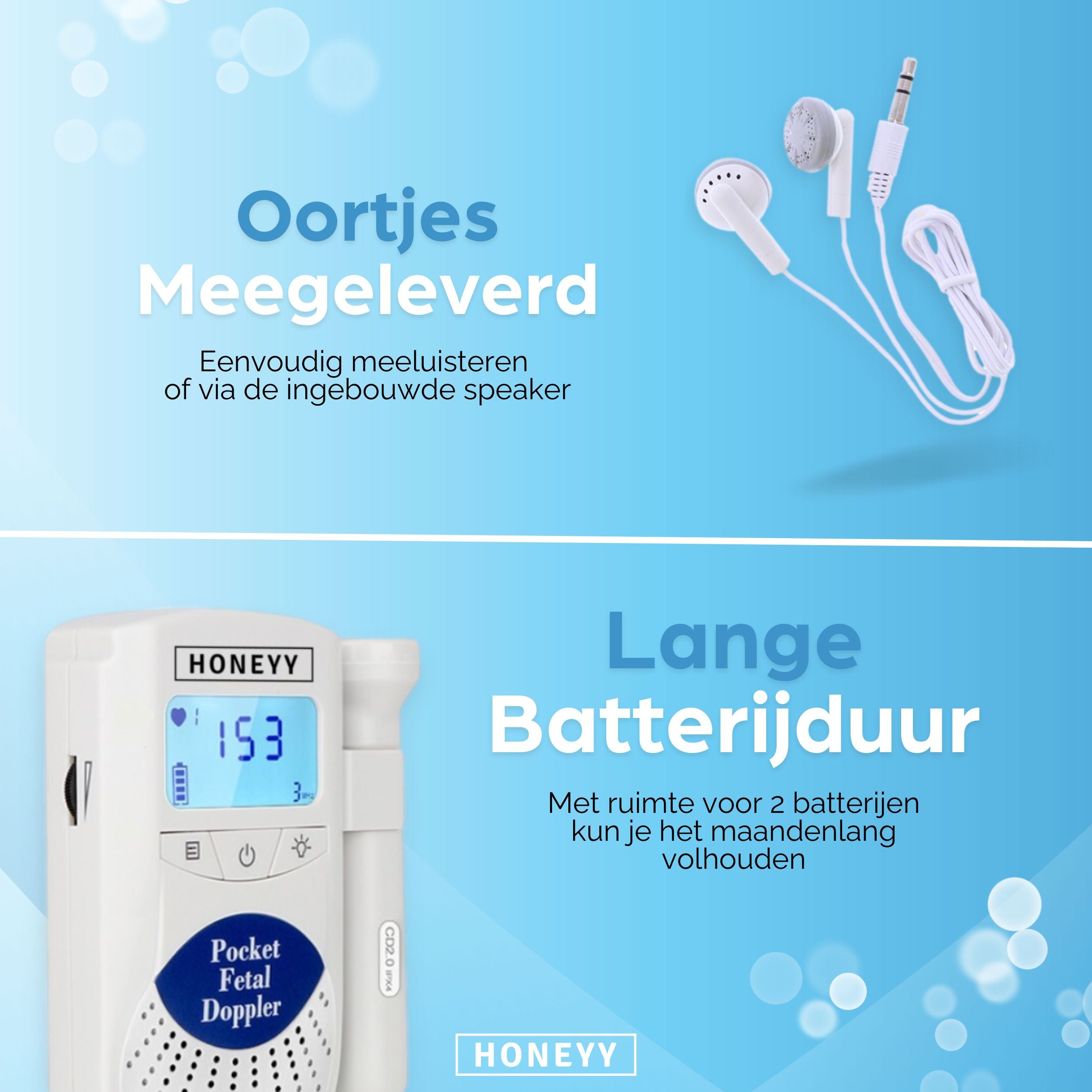 Honeyy - Professionele Doppler Honeyy - Professionele Doppler