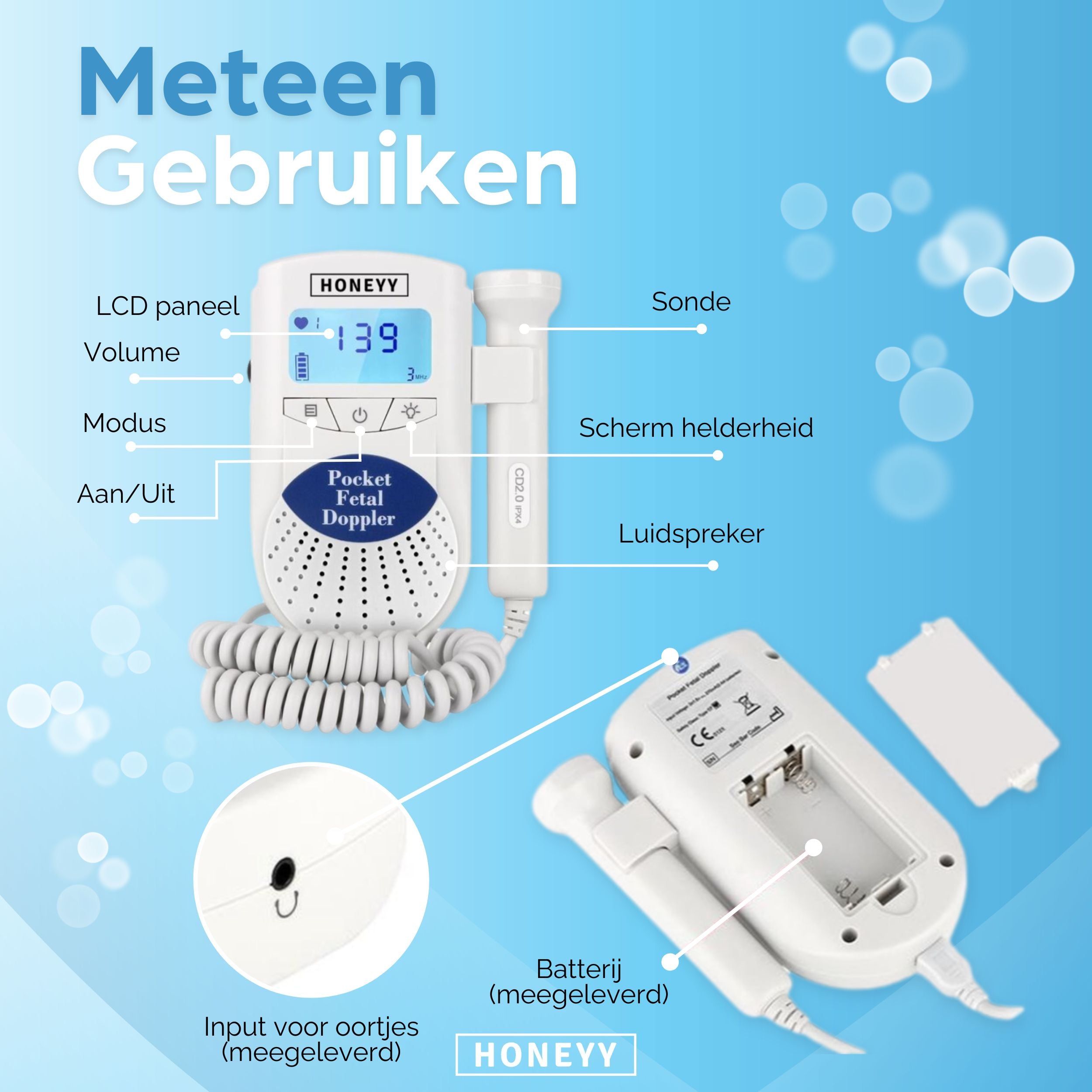 Honeyy - Professionele Doppler Honeyy - Professionele Doppler