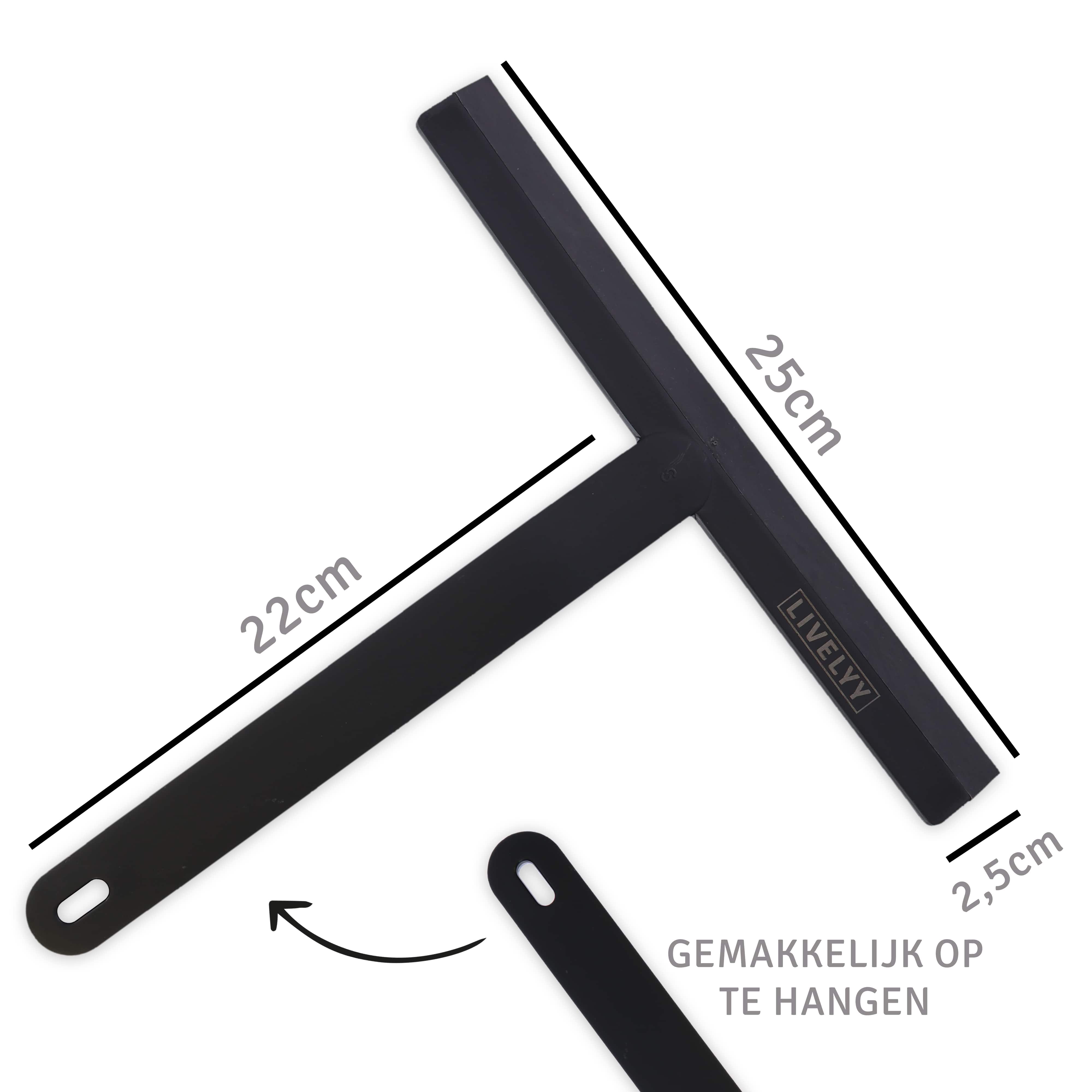 Livelyy - Professionele Douchewisser Zwart Livelyy - Professionele Douchewisser Zwart