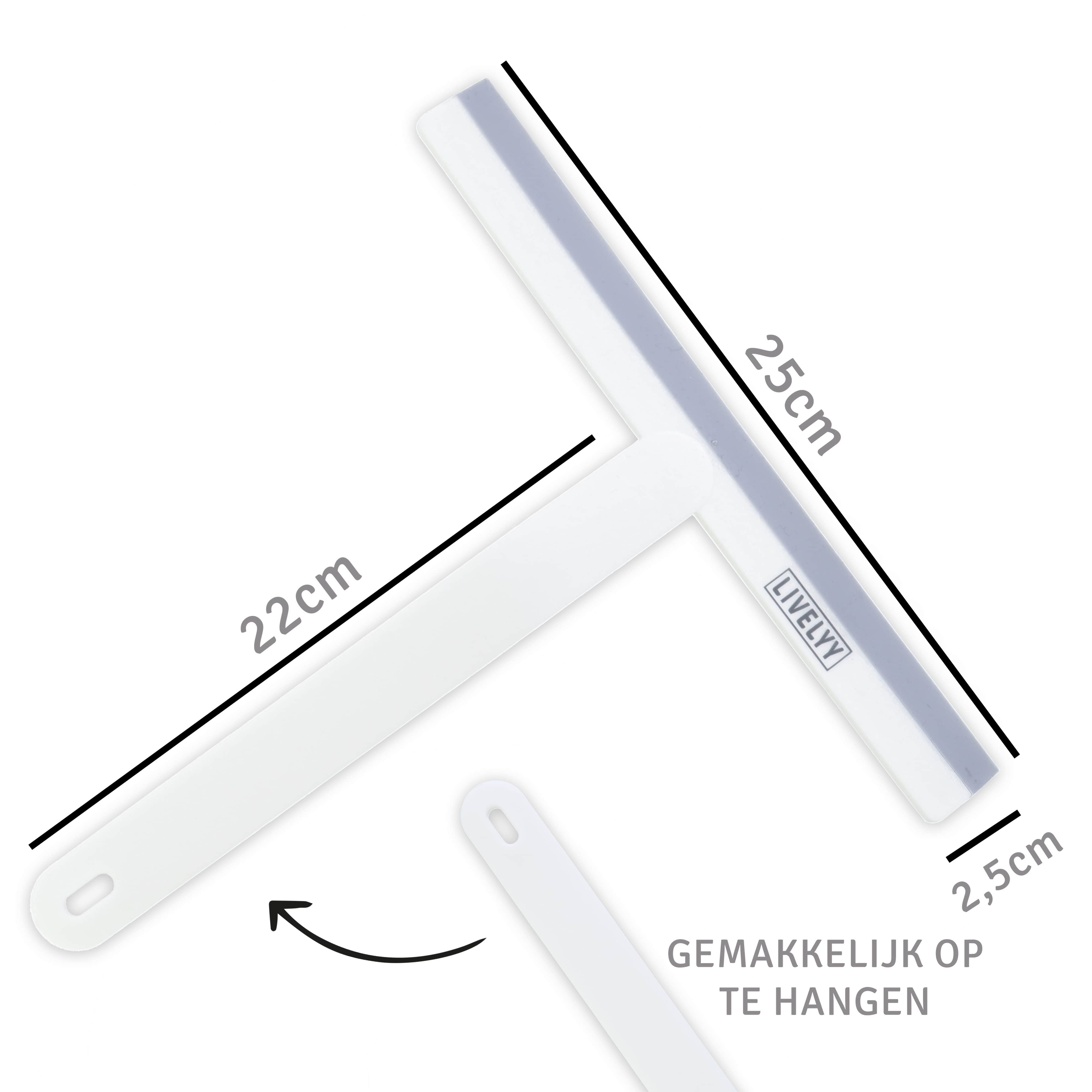 Livelyy - Professionele Douchewisser Wit Livelyy - Professionele Douchewisser Wit