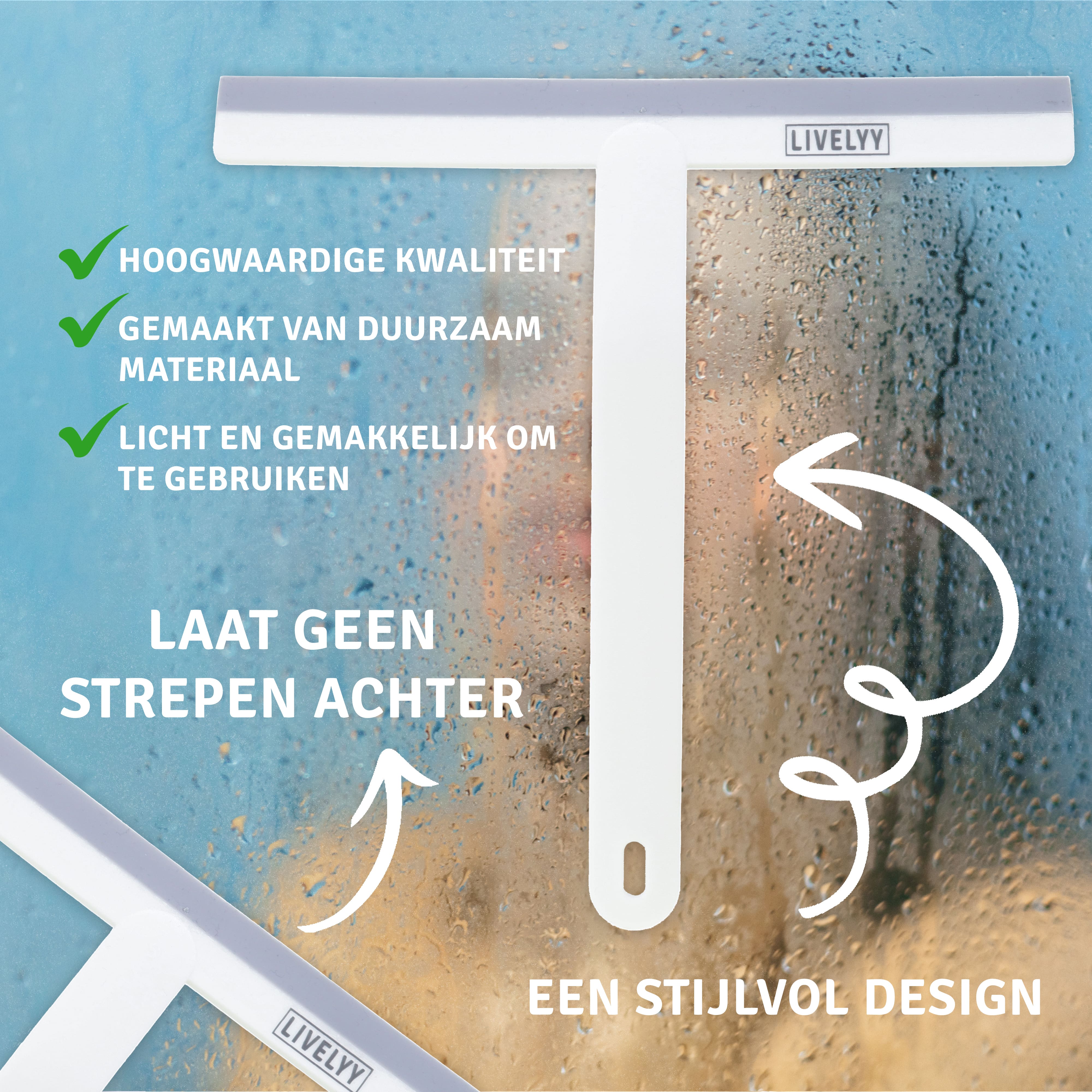 Livelyy - Professionele Douchewisser Wit Livelyy - Professionele Douchewisser Wit