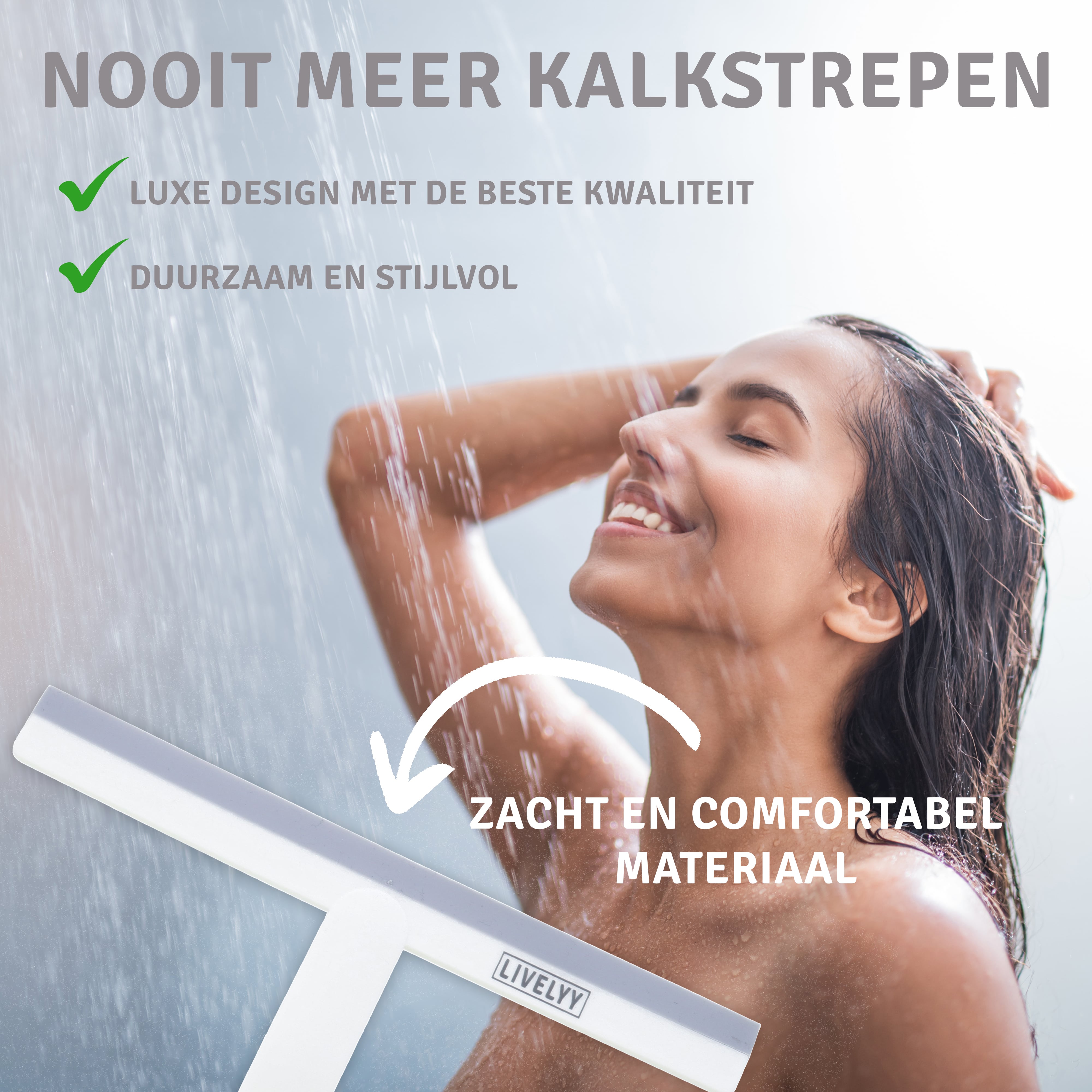 Livelyy - Professionele Douchewisser Wit Livelyy - Professionele Douchewisser Wit