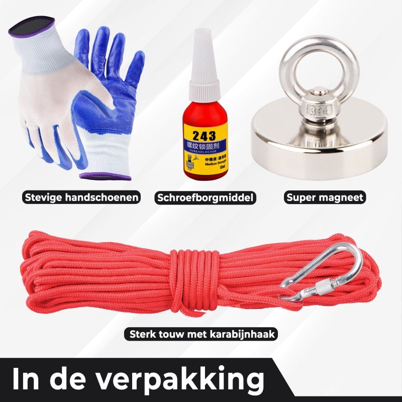 Powerr - Magneetvis set 200 KG Powerr - Magneetvis set 200 KG